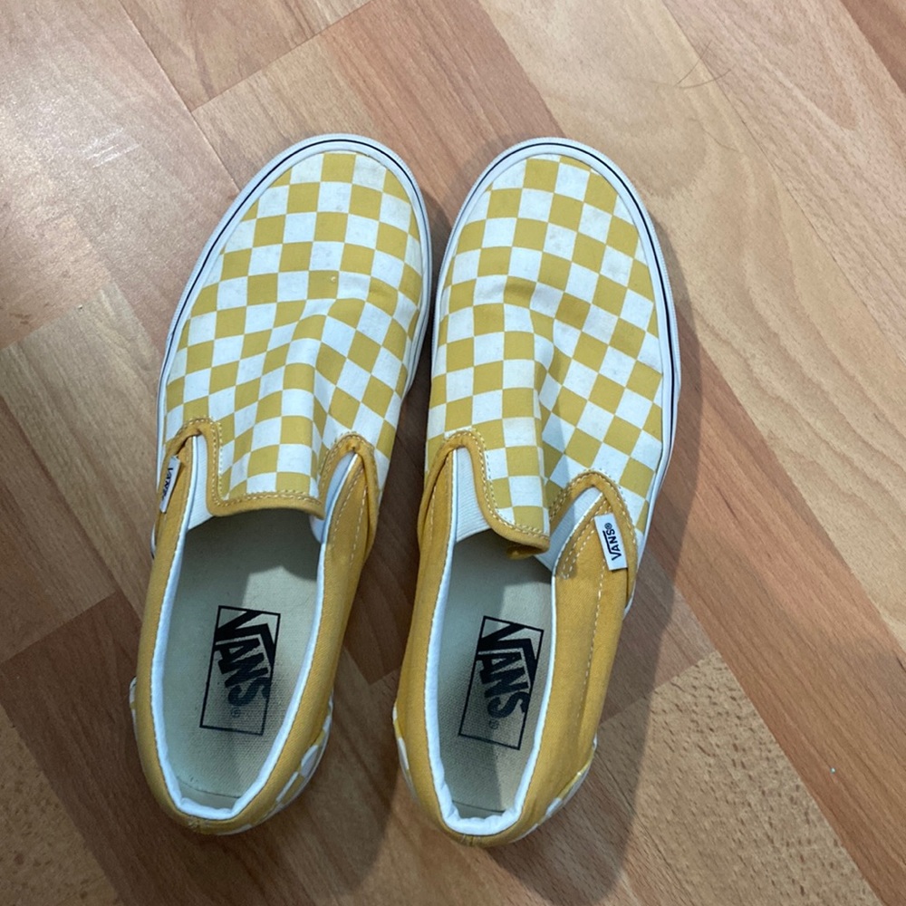 slip on checker vans